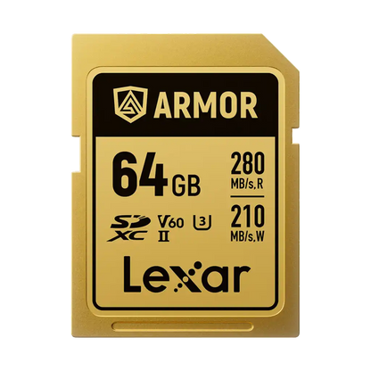 Lexar 64GB ARMOR GOLD UHS-II SDXC Memory Card