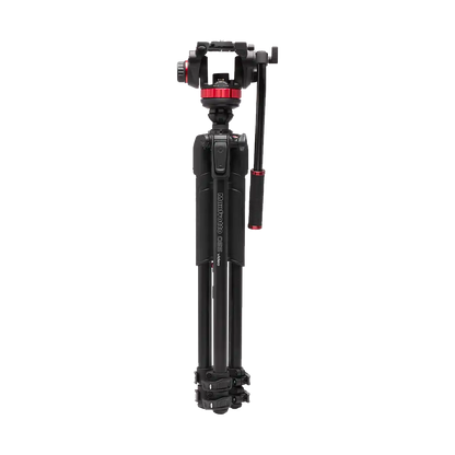 Manfrotto 3-Section Aluminum Video Tripod Kit with Fluid Head