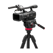 Manfrotto 3-Section Aluminum Video Tripod Kit with Fluid Head