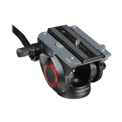 Manfrotto 500 Fluid Video Head with 190X Video Aluminium Tripod & Leveling Column Kit