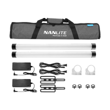 Nanlite PavoTube II 15XR RGB LED Pixel Tube Light (60cm, 2-Light Kit)