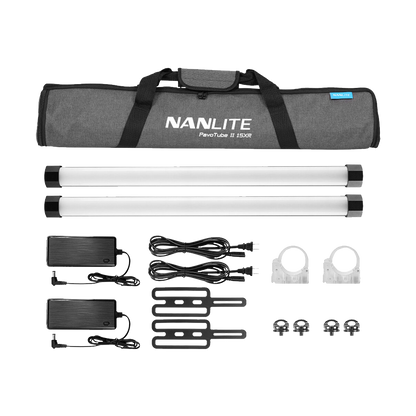 Nanlite PavoTube II 15XR RGB LED Pixel Tube Light (60cm, 2-Light Kit)