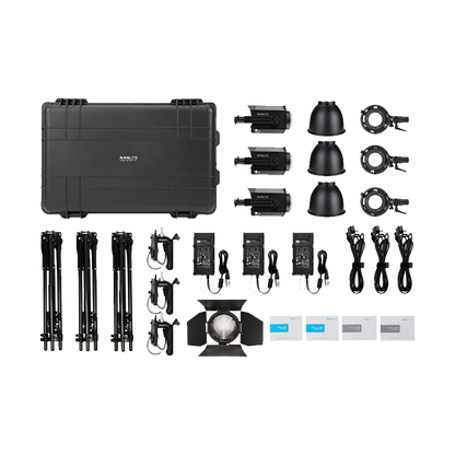 Nanlite Forza 150 Daylight LED Monolight (3 Light Kit - PT)