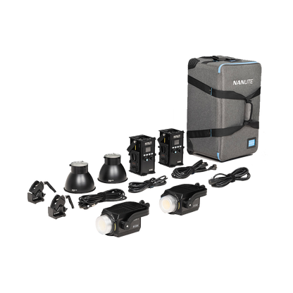 Nanlite Forza 300B II Bi-Color LED Monolight (Travel 2-Light Kit)