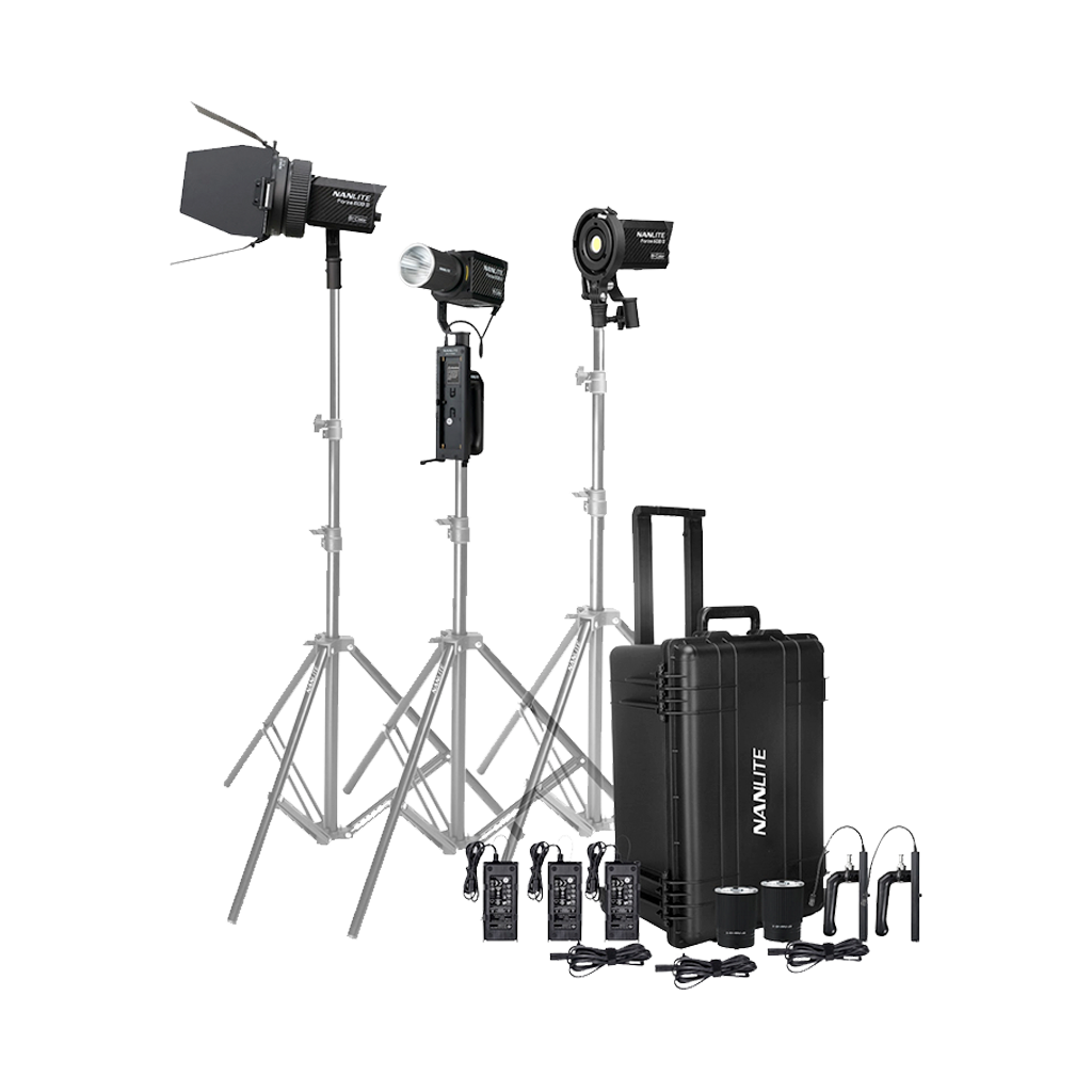 Nanlite Forza 60B II Bi-Color LED Monolight (3 Light Kit - PT)