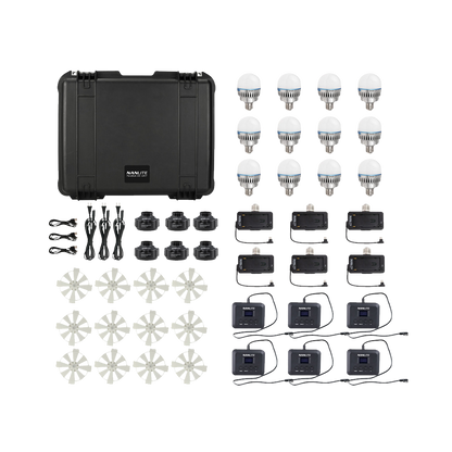 Nanlite PavoBulb 10C Bi-Color RGBWW LED Bulb (12 Light Kit)