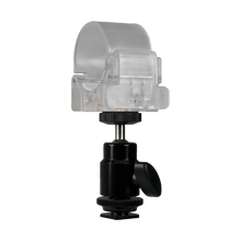 Nanlite Pavotube Transparent Polycarbonate Clip and Mini Ball Head with Hot Shoe Adapter