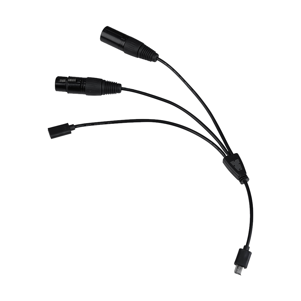 Nanlite USB Type-C to DMX Cable for PavoBulb and PixelTube (25cm)