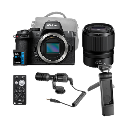 Nikon Z50 II Mirrorless Digital Camera with 35mm Lens Vlogger Kit
