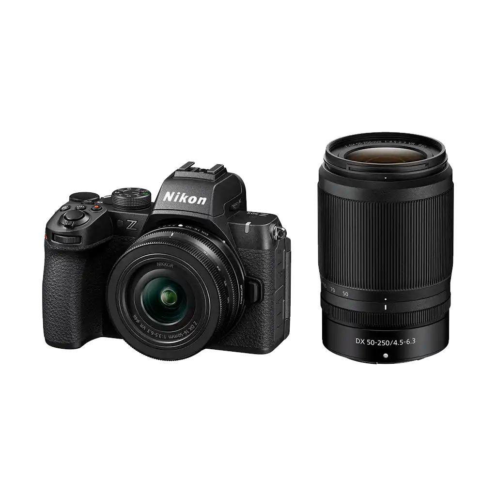 Nikon Z50 II Mirrorless Digital Camera with 16-50 and 50-250 Lenses