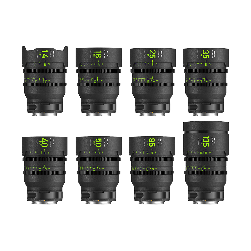NiSi ATHENA PRIME T2.4/1.9 Full-Frame 8-Lens MASTER Kit (Canon RF)