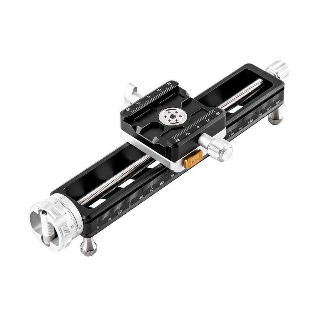 NiSi Macro Focusing Rail NM-200S with 360° Rotating Clamp (20cm Length)