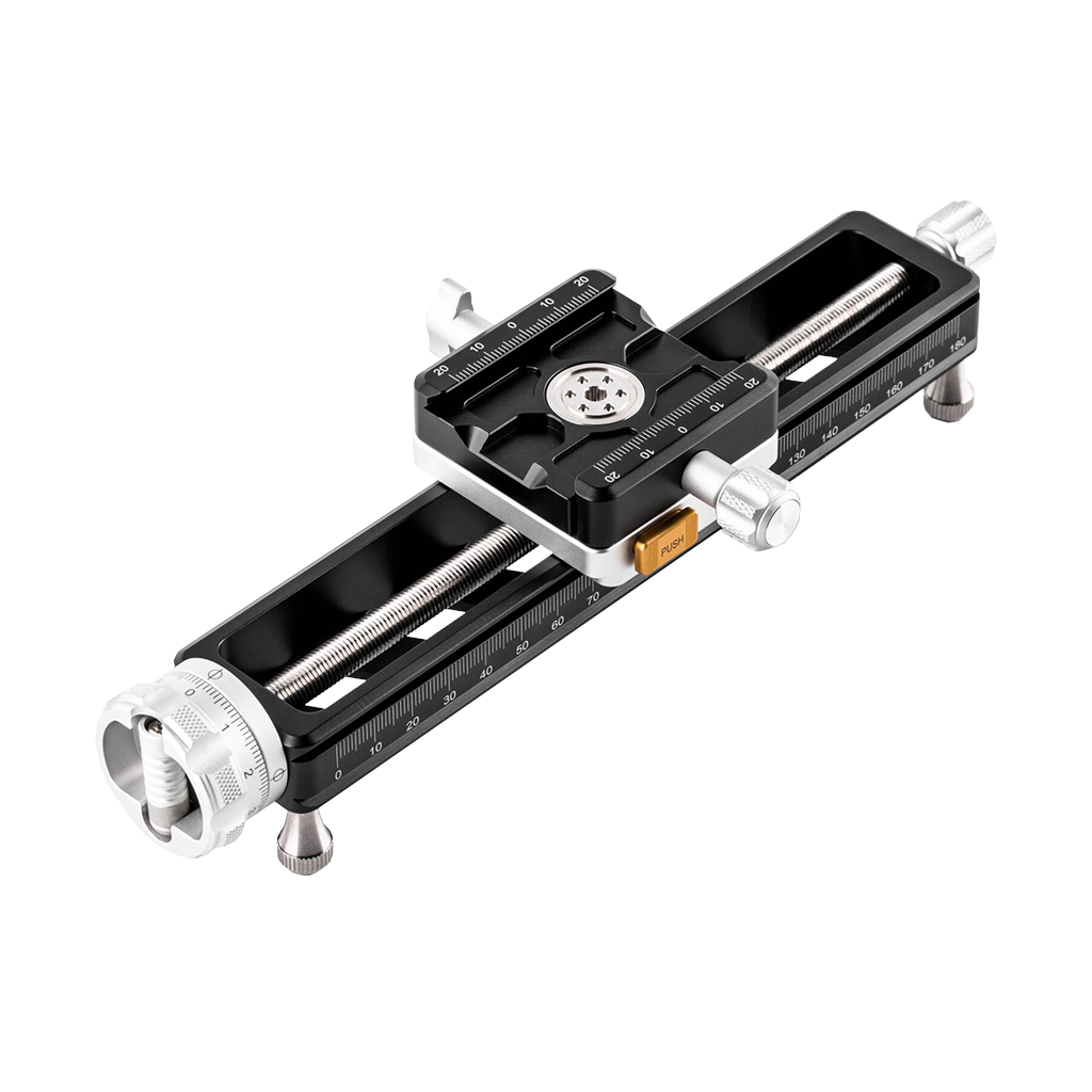 NiSi Macro Focusing Rail NM-200S with 360° Rotating Clamp (20cm Length)