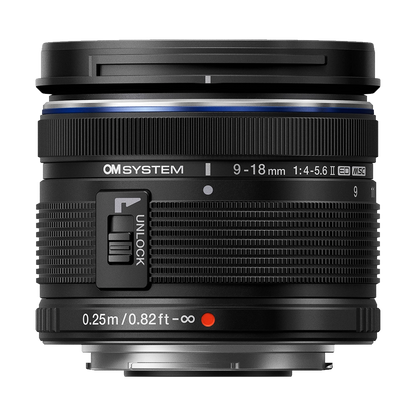 OM SYSTEM M.Zuiko Digital ED 9-18mm f/4-5.6 II Lens (Micro Four Thirds)