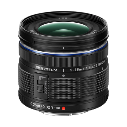 OM SYSTEM M.Zuiko Digital ED 9-18mm f/4-5.6 II Lens (Micro Four Thirds)