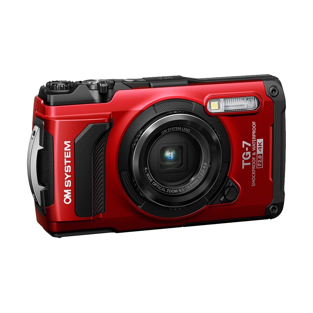 OM SYSTEM Tough TG-7 Digital Camera (Red)