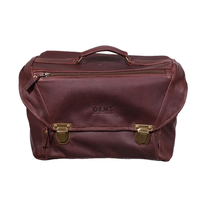 Orms Leather Camera Shoulder Bag (Chocolate, Large)