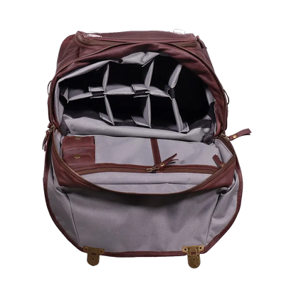 Orms Leather Camera Shoulder Bag (Chocolate, Large)