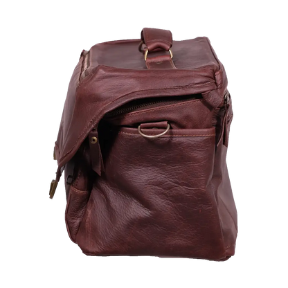 Orms Leather Camera Shoulder Bag (Chocolate, Large)