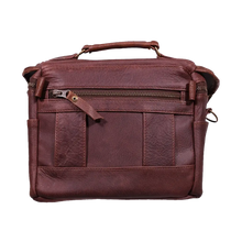 Orms Leather Camera Shoulder Bag (Chocolate, Small)