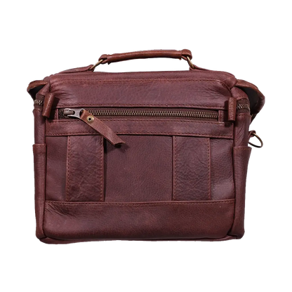 Orms Leather Camera Shoulder Bag (Chocolate, Small)