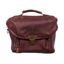 Orms Leather Camera Shoulder Bag (Chocolate, Small)