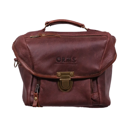 Orms Leather Camera Shoulder Bag (Chocolate, Small)