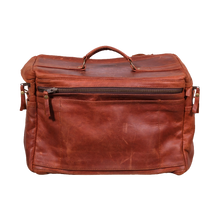 ORMS Leather Camera Shoulder Bag (Saddle Brown, Large)