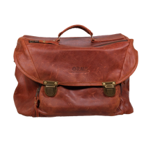ORMS Leather Camera Shoulder Bag (Saddle Brown, Large)