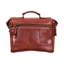 Orms Leather Camera Shoulder Bag (Saddle Brown, Small)