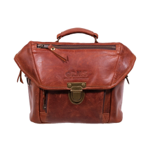 Orms Leather Camera Shoulder Bag (Saddle Brown, Small)