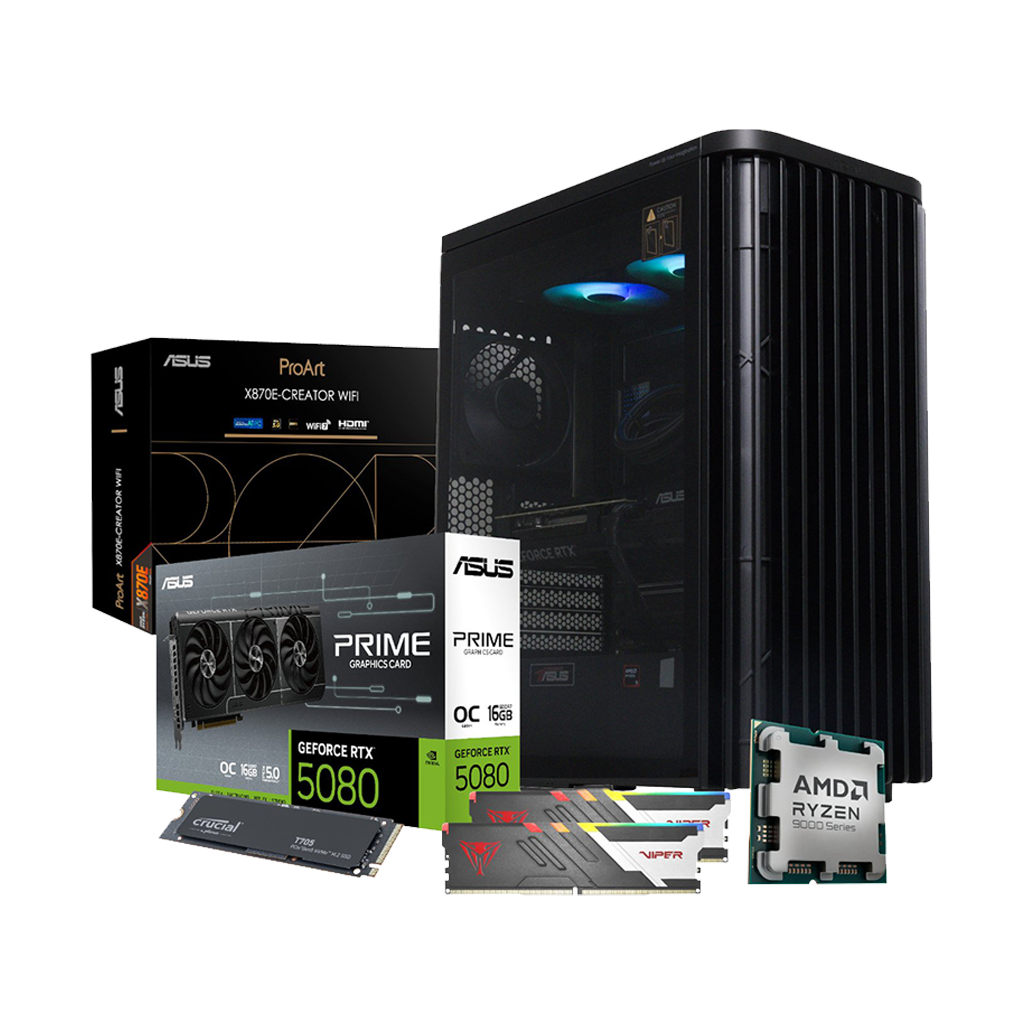 PCBuilder Ryzen 9 9950X REMBRANDT Windows 11 Creator PC
