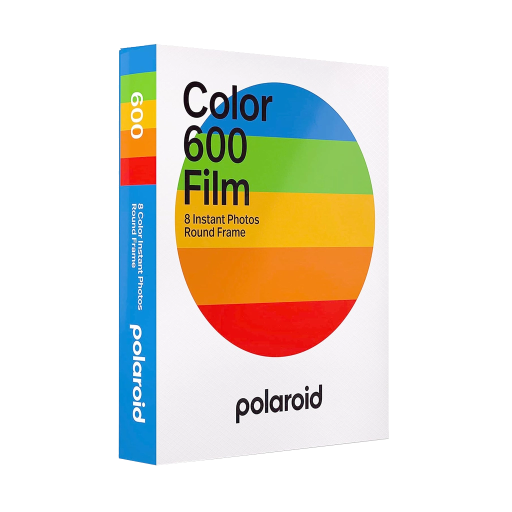 Polaroid Color 600 Instant Film Round Frames (8 Exposures)