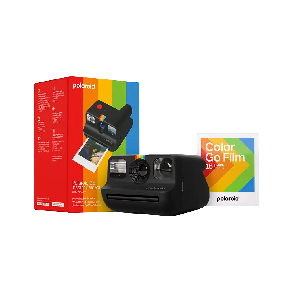 Polaroid Go Generation 2 Instant Film Camera Everything Box (Black)