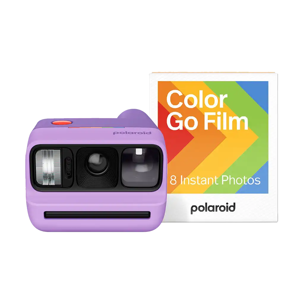Polaroid Go Generation 3 Instant Film Camera Colour Film Bundle (Purple)