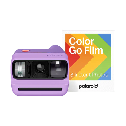 Polaroid Go Generation 3 Instant Film Camera Colour Film Bundle (Purple)