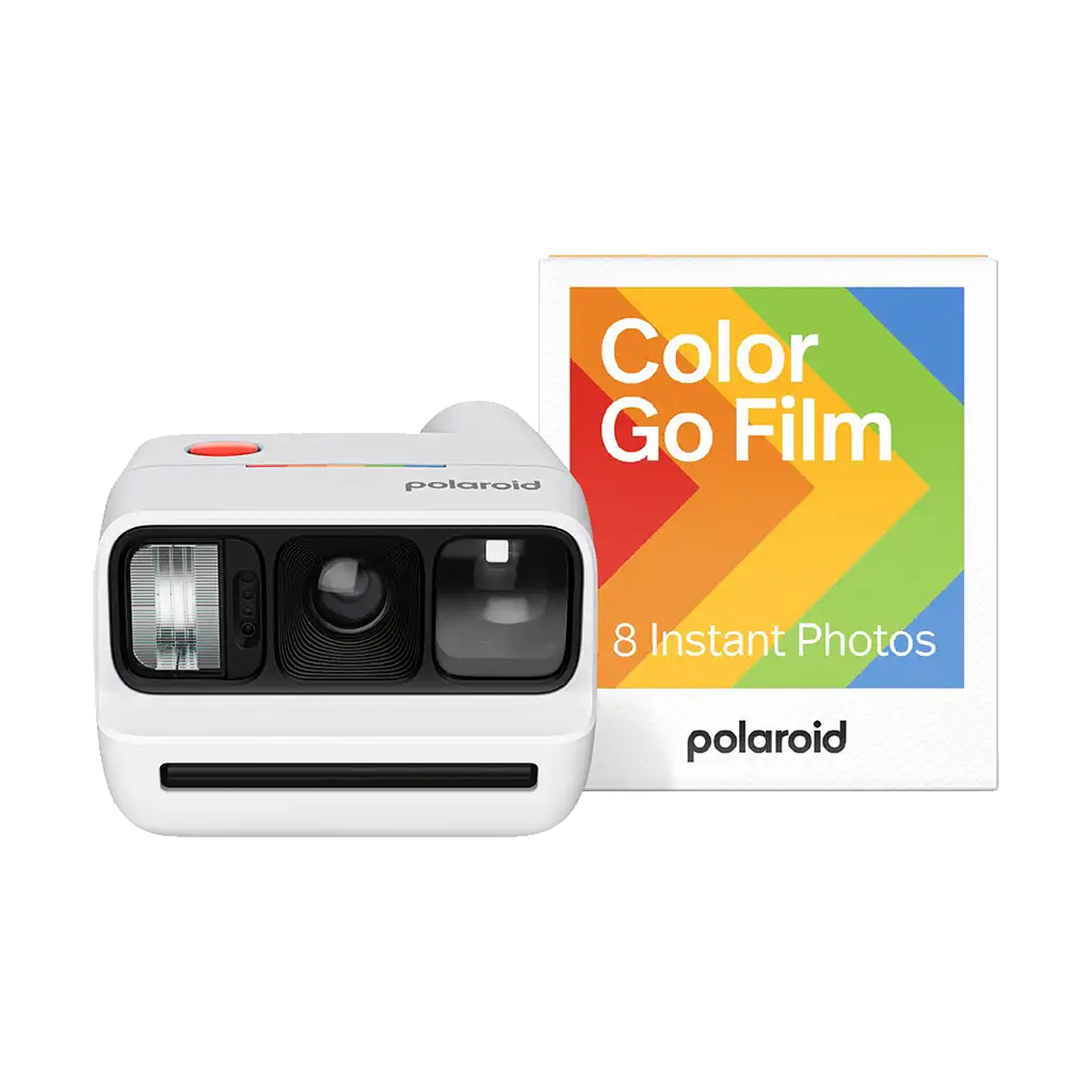 Polaroid Go Generation 3 Instant Film Camera Colour Film Bundle (White)