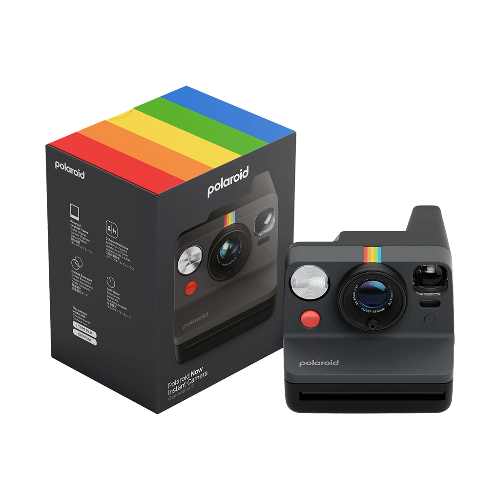 Polaroid Now+ Generation 3 i-Type Instant Camera Starter Set (Black)