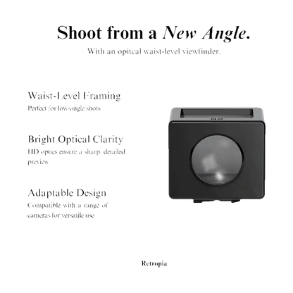 Retropia Optical Waist Level Viewfinder (Black)