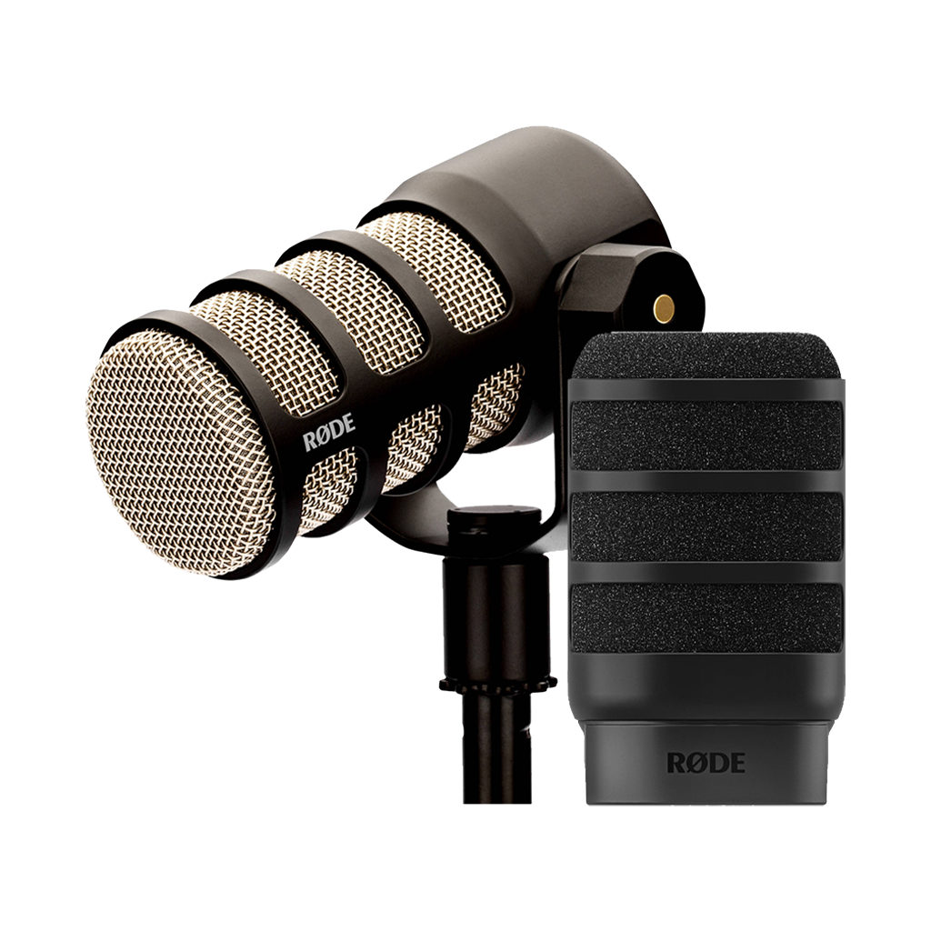 Rode PodMic Dynamic Podcasting Microphone + Free Rode WS14 Pop Filter (Black) (Valued at R775)