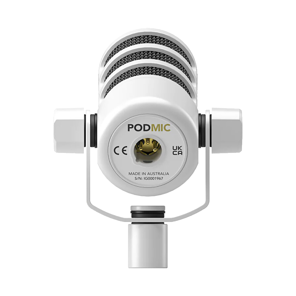 Rode PodMic Dynamic Podcasting Microphone (White)