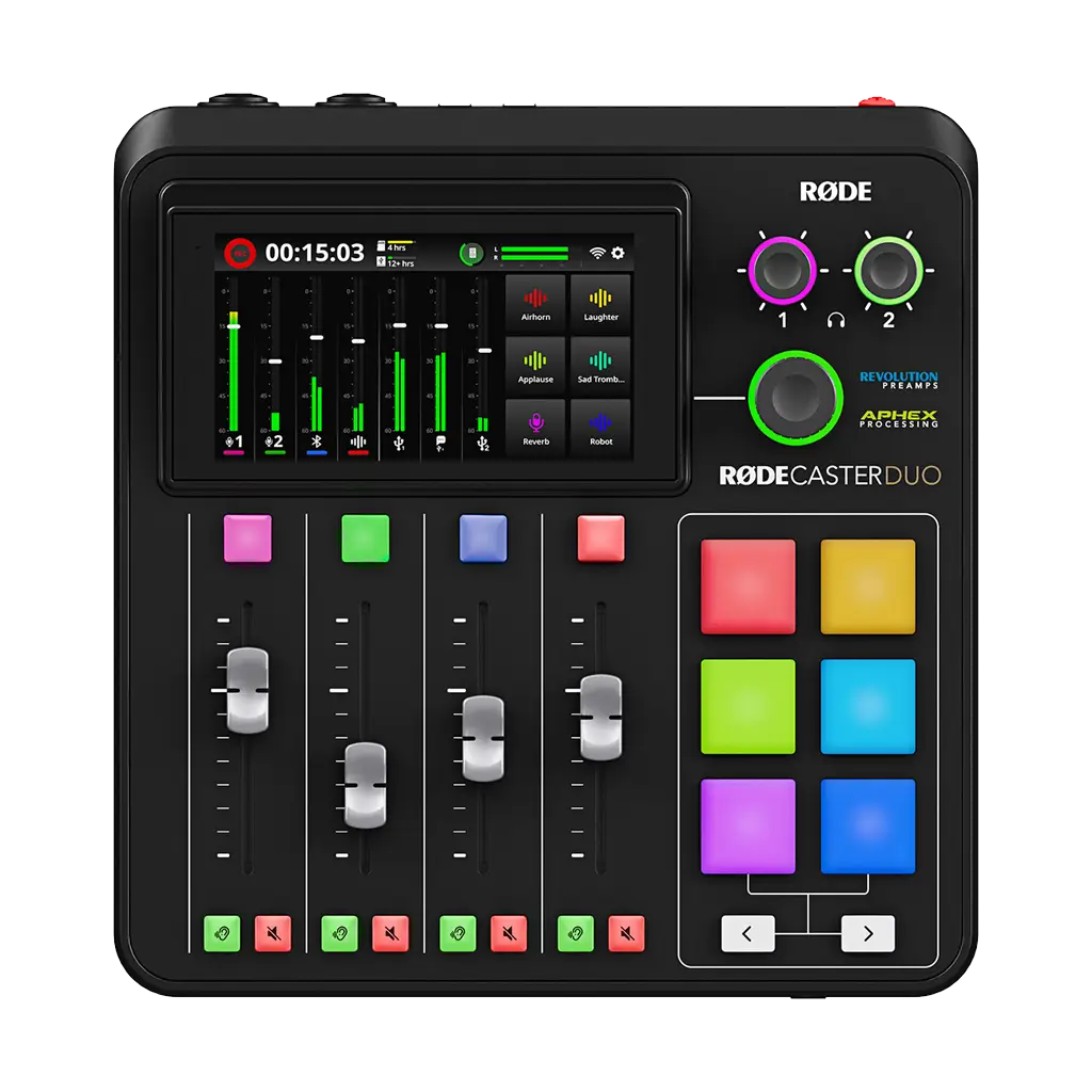 RODE RODECaster Duo Integrated Audio Production Studio with FREE Rode Wireless ME TX Transmitter (Valued at R2 295)