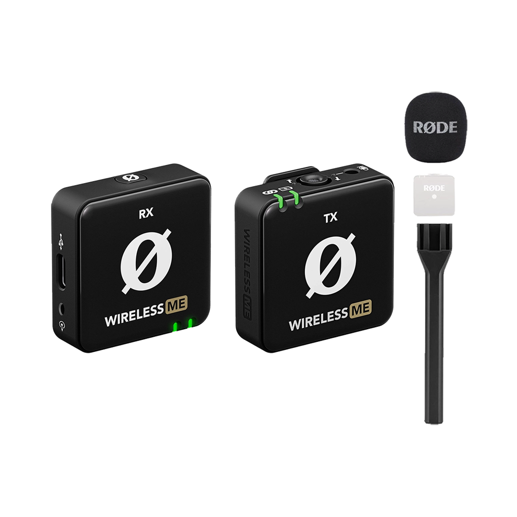 Rode Wireless ME Compact Digital Wireless Microphone System (2.4 GHz, Black) with Free Rode Interview GO (Valued at R650)