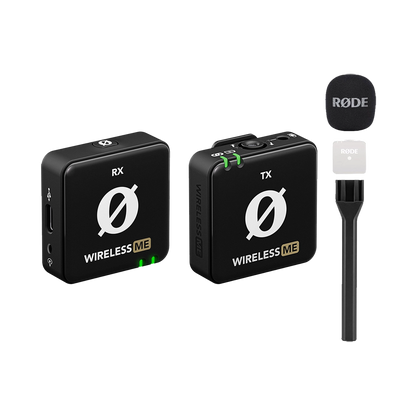 Rode Wireless ME Compact Digital Wireless Microphone System (2.4 GHz, Black) with Free Rode Interview GO (Valued at R650)