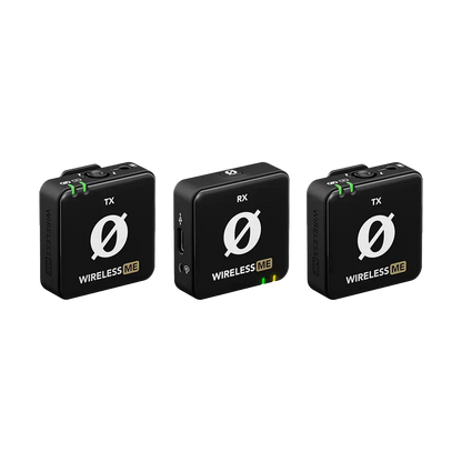 Rode Wireless ME Dual Compact Digital Wireless Microphone System (2.4 GHz, Black) with Free Rode Interview GO (Valued at R650)
