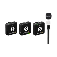 Rode Wireless ME Dual Compact Digital Wireless Microphone System (2.4 GHz, Black) with Free Rode Interview GO (Valued at R650)