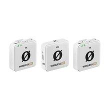 Rode Wireless ME Dual Compact Digital Wireless Microphone System (2.4 GHz, White) with Free Rode Interview GO (Valued at R650)