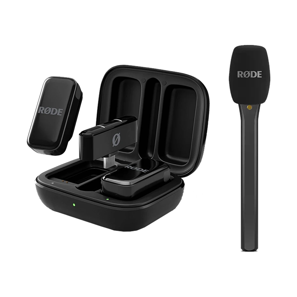 Rode Wireless Micro 2-Person Ultracompact Wireless Microphone System with USB-C Connector (2.4 GHz, Black) with Free Rode Interview Micro (Valued at R600)