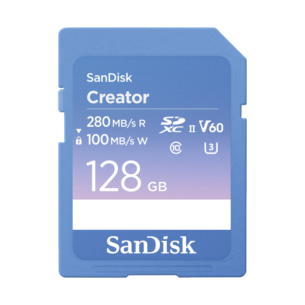 SanDisk 128GB Creator Series UHS-II SDXC Memory Card