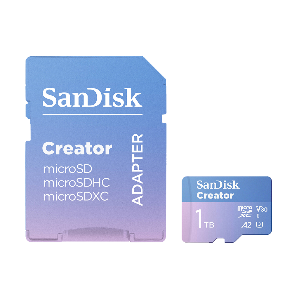 SanDisk 1TB Creator Series UHS-I microSDXC Memory Card with SD Adapter